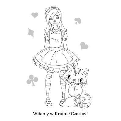 Alicja w krainie czar�w. Maluszkowe malowanie