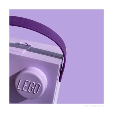 Lunchbox klocek LEGO z r�czk� Fioletowy
