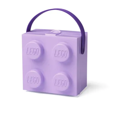Lunchbox klocek LEGO z r�czk� Fioletowy