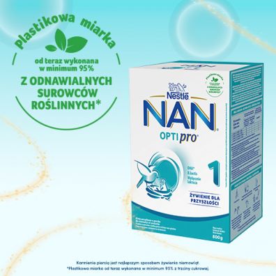 Nestle Nan Optipro 1 Mleko początkowe dla niemowląt od urodzenia 800 g