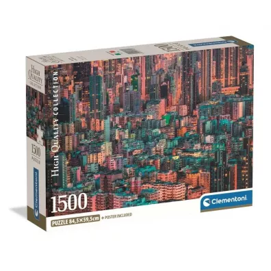 Puzzle 1500 The Hive, Hong Kong Clementoni