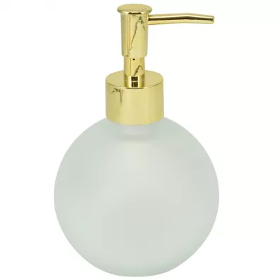 Bathroom Solutions Szklany dozownik na mydo biay 400 ml