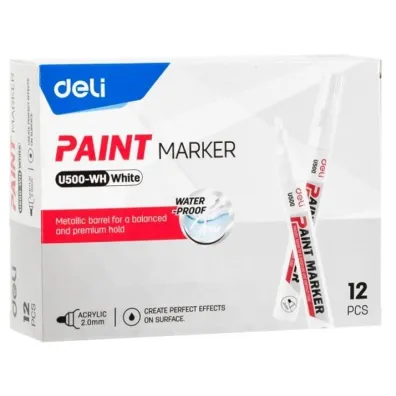 DELI marker olejowy 2mm bia�y