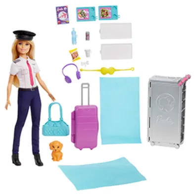 Barbie. Samolot + Lalka Pilotka GJB33 Mattel