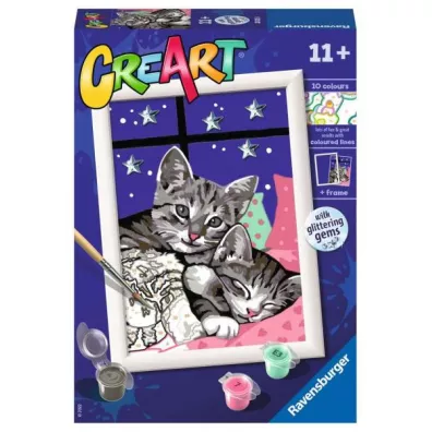 Malowanie po numerach CreArt - S�odkie kociaki Ravensburger