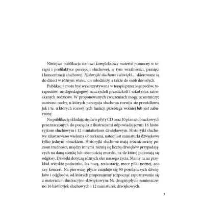 Historyjki s�uchowe i d�wi�kowe. Materia� ilustracyjno-d�wi�kowy do usprawniania percepcji i pami�ci s�uchowej dla dzieci i m�odzie�y