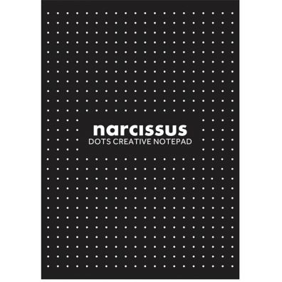 Narcissus Blok A4 czarny kropki 80 kartek 1 szt.