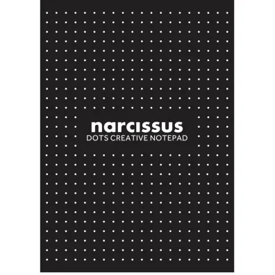 Narcissus Blok A4 czarny kropki 80 kartek 1 szt.