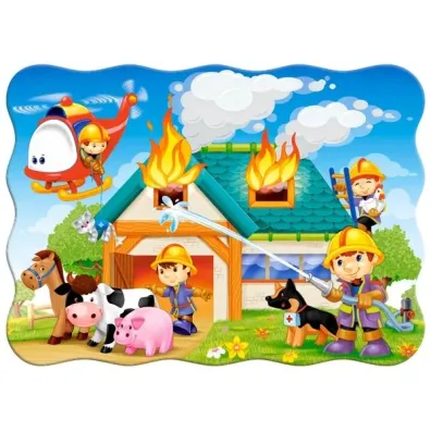 Puzzle 30 el. Stra�acy w akcji Castorland