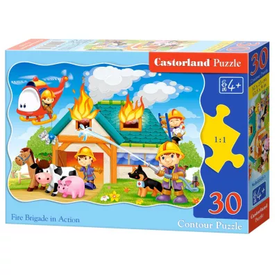 Puzzle 30 el. Straacy w akcji Castorland