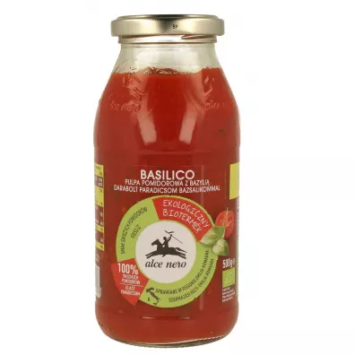 Alce Nero Pulpa pomidorowa z bazyli� 500 g Bio