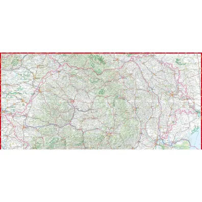 Rumunia i Mo�dawia laminowana mapa samochodowa 1:800 000