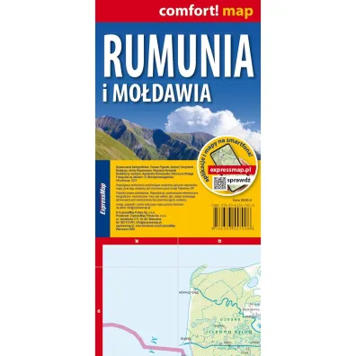 Rumunia i Mo�dawia laminowana mapa samochodowa 1:800 000