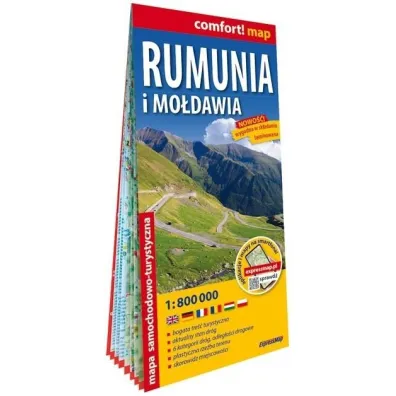 Rumunia i Mo�dawia laminowana mapa samochodowa 1:800 000
