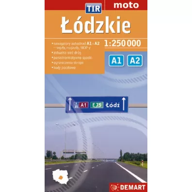 ��dzkie TIR 1:250 000 Mapa dla zawodowc�w