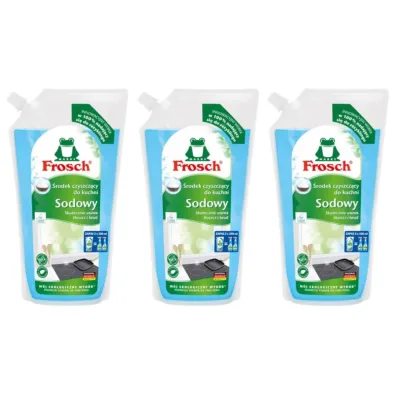 Frosch Sodowy �rodek czyszcz�cy do kuchni w worku zestaw 3 x 1 l