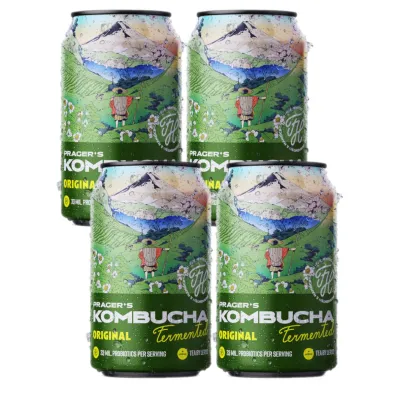 Pragers Kombucha Original Zestaw 4 x 330 ml