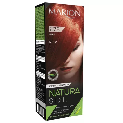 Marion Natura Styl Color farba do w�os�w 675 Mied� + od�ywka