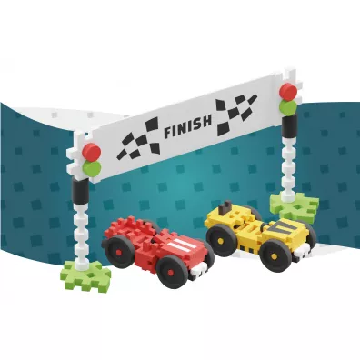 Mini Waffle City Klocki konstrukcyjne Mini Waffle 80 element�w City Wy�cig MARIOINEX 903179