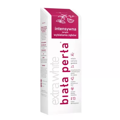 Bia�a Per�a Extra White intensywna terapia wybielania pasta z�b�w 75 ml