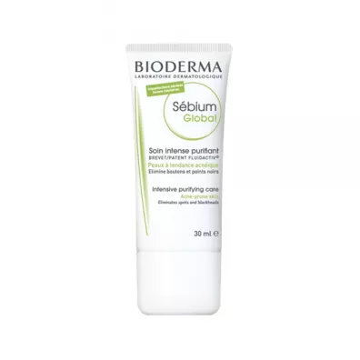 Bioderma Sebium Global Intensive Purifying Care krem przeciwtr�dzikowy o globalnym dzia�aniu 30 ml