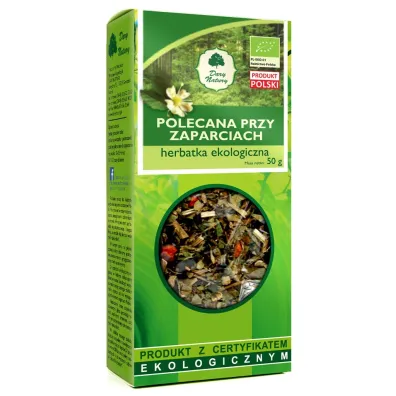 Dary Natury Herbatka polecana przy zaparciach Suplement diety 50 g Bio