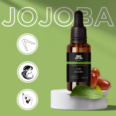 Big Nature Olejek jojoba piel�gnacja od�ywienie (w�osy, twarz, paznokcie, cia�o) 100 ml