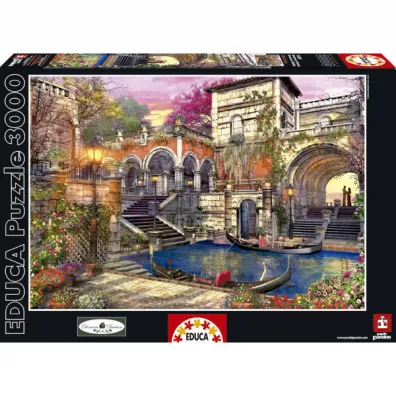 Puzzle 3000 el. Romans w Wenecji Educa