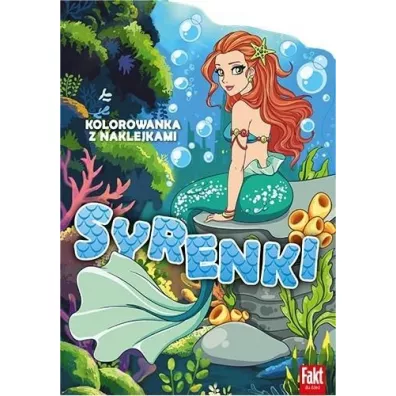 Syrenki. Kolorowanka z naklejkami
