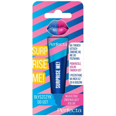 Perfecta Surprise Me! b�yszczyk do ust magicznie zmieniaj�cy kolor Blue 10 g
