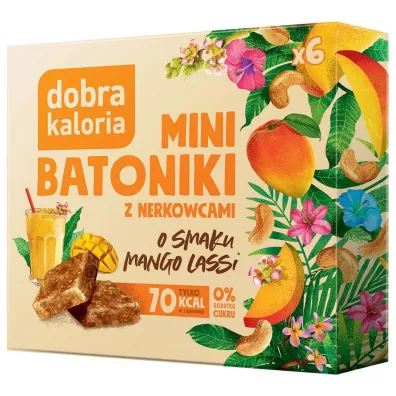Dobra Kaloria Batoniki mini z nerkowc�w o smaku mango lassi 6 x 17 g