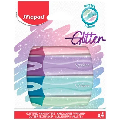 Maped Zakre�lacz Fluo Peps pastel/brokat 4 kolory