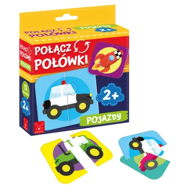 Puzzle Po��cz po��wki. Pojazdy Kangur