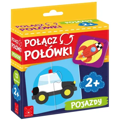 Puzzle Po��cz po��wki. Pojazdy Kangur