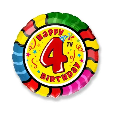 Balon foliowy Happy Birthday 45cm