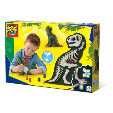 Odlew ze szkieletem - Dinozaur T-rex Ses Creative