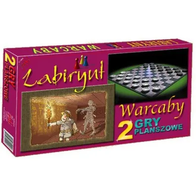 Gra 2 w 1: Warcaby + Labirynt Gabi