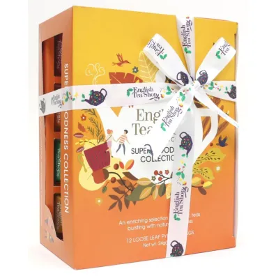 English Tea Shop Organic Kolekcja herbatek owocowo-zio�owych piramidki (super goodness - 6 smak�w) 12 x 2 g Bio