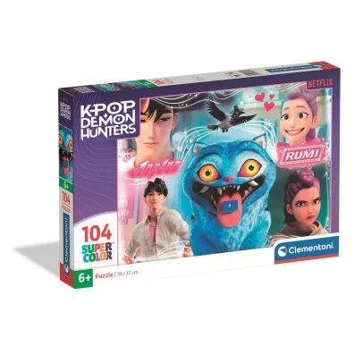 Puzzle 104 Super kolor K-Pop Demon Hunters Clementoni