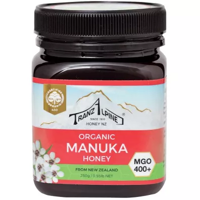 Tranzalpine Mid manuka MGO 400+ 250 g Bio