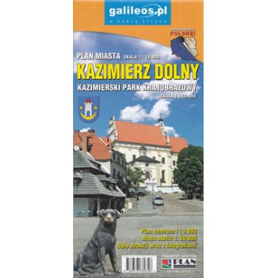 Kazimierz Dolny Kazimierski Park Krajobrazowy1:50 000 Plan miasta 1:10 000