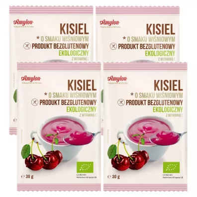 Amylon Kisiel wi�niowy bezglutenowy Zestaw 4 x 30 g Bio