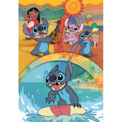 Puzzle 104 el. SuperColor. Stitch Clementoni