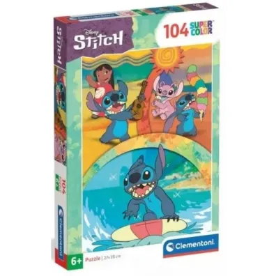 Puzzle 104 el. SuperColor. Stitch Clementoni