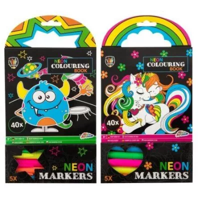 Kolorowanka neonowa Jednoro�ec