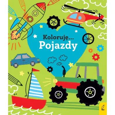 Kocham pojazdy. Koloruj�