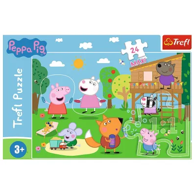 Puzzle maxi 24 el. Peppa Pig. Zabawy na polanie Trefl