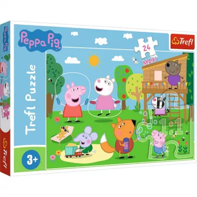 Puzzle maxi 24 el. Peppa Pig. Zabawy na polanie Trefl