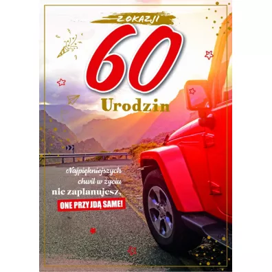 Armin Style KARNET URODZINY 60 B6 Z KOP AS GM-933 FOL