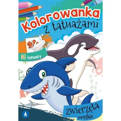 Kolorowanka z tatua�ami. Zwierz�ta morskie